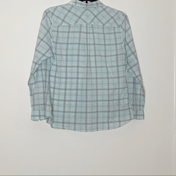 𝅺eddie BAUER light green buttoned down shirt . SZ L - Picture 2 of 5